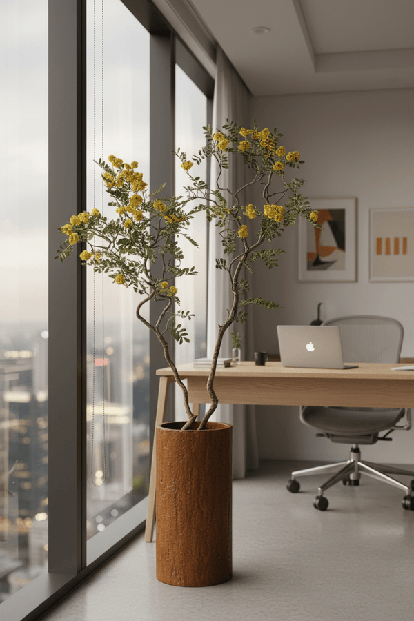 Locust Flower Tree - Real-Trunk Artificial - Potted plant - 5516314535781 - Tumbleweed Plants - Online Plant Delivery Singapore