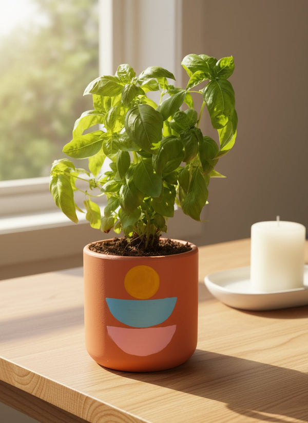 Sweet Basil Plant - Potted plant - POTT-SWEE-GRW-5647 - Tumbleweed Plants - Online Plant Delivery Singapore