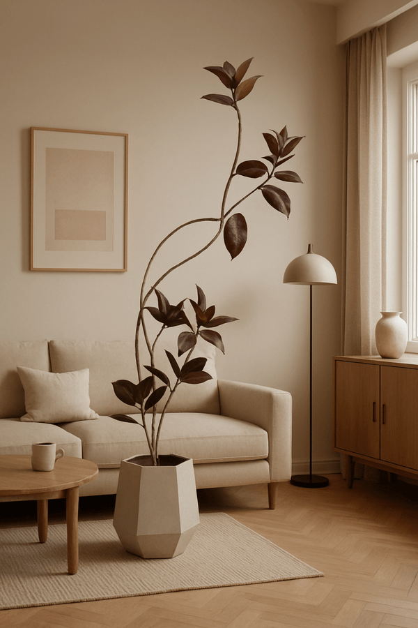 Black Diamond Rubber Tree (Life-like Artificial) - Potted plant - 5352013714597 - Tumbleweed Plants - Online Plant Delivery Singapore