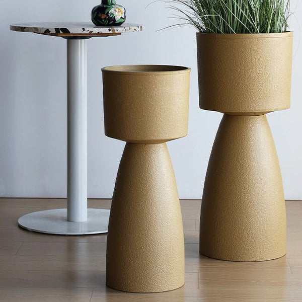 Tall Tora Pot with Base - Large - Planter - 6146714558167 - Tumbleweed Plants - Online Plant Delivery Singapore