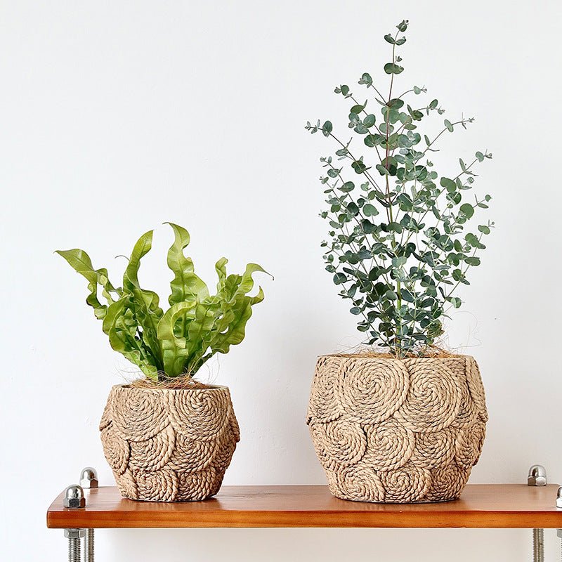 WeaveStone Pot - Medium - Planter - 5746269720536 - Tumbleweed Plants - Online Plant Delivery Singapore