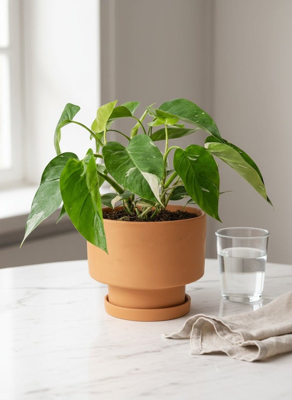 Philodendron White Princess - Potted plant - POTT-PHIL-GRW-6440 - Tumbleweed Plants - Online Plant Delivery Singapore