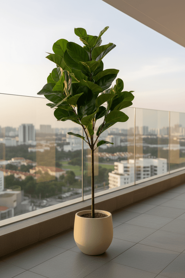 Fiddle-leaf Fig (Life-like Artificial) - Potted plant - POTT-FIDD-GRW-6791 - Tumbleweed Plants - Online Plant Delivery Singapore