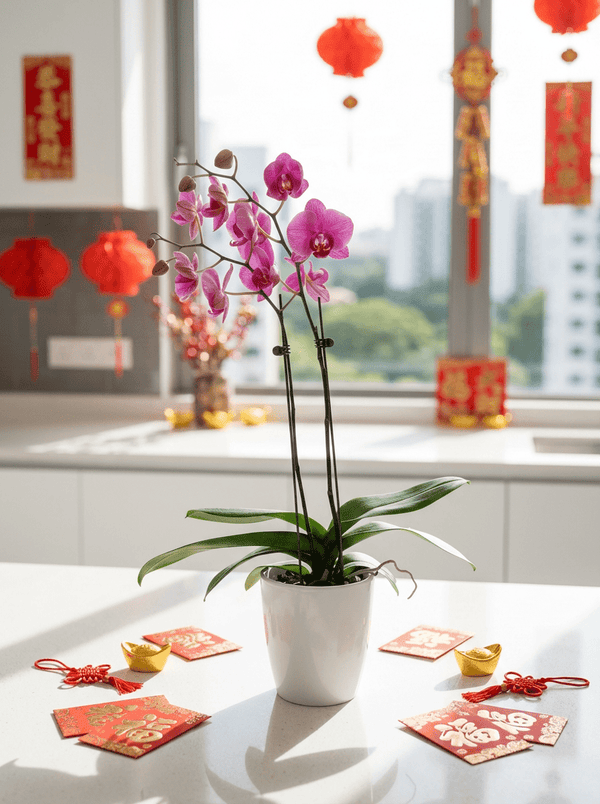Royal Purple Phalaenopsis - Potted plant - GIFT-ROYA-3275 - Tumbleweed Plants - Online Plant Delivery Singapore