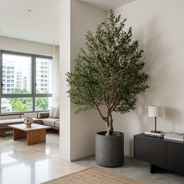 Luxury Artificial Olive Tree Floor Plant - Artificial Plant - 5896054069700 - Tumbleweed Plants - Online Plant Delivery Singapore