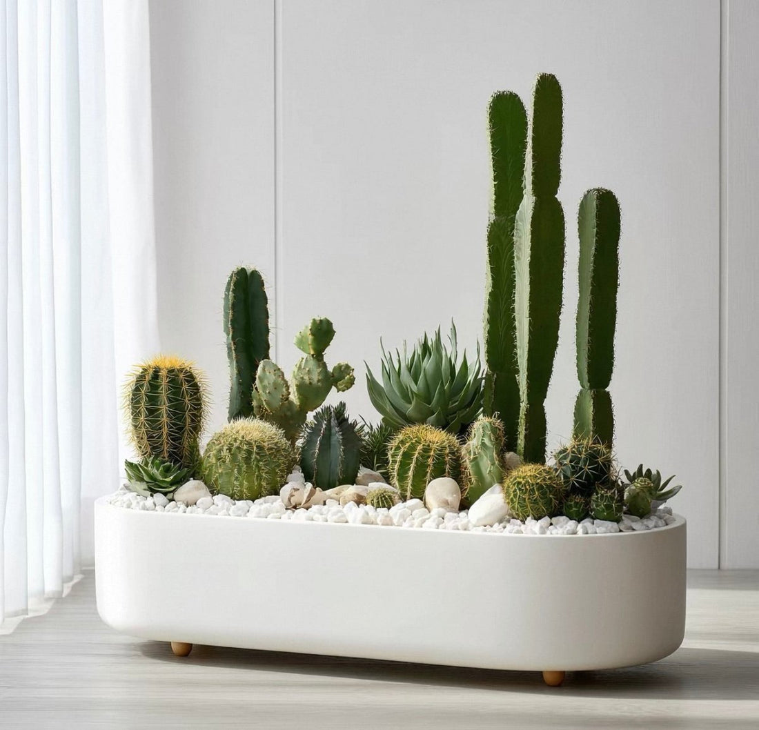Low oval trough
