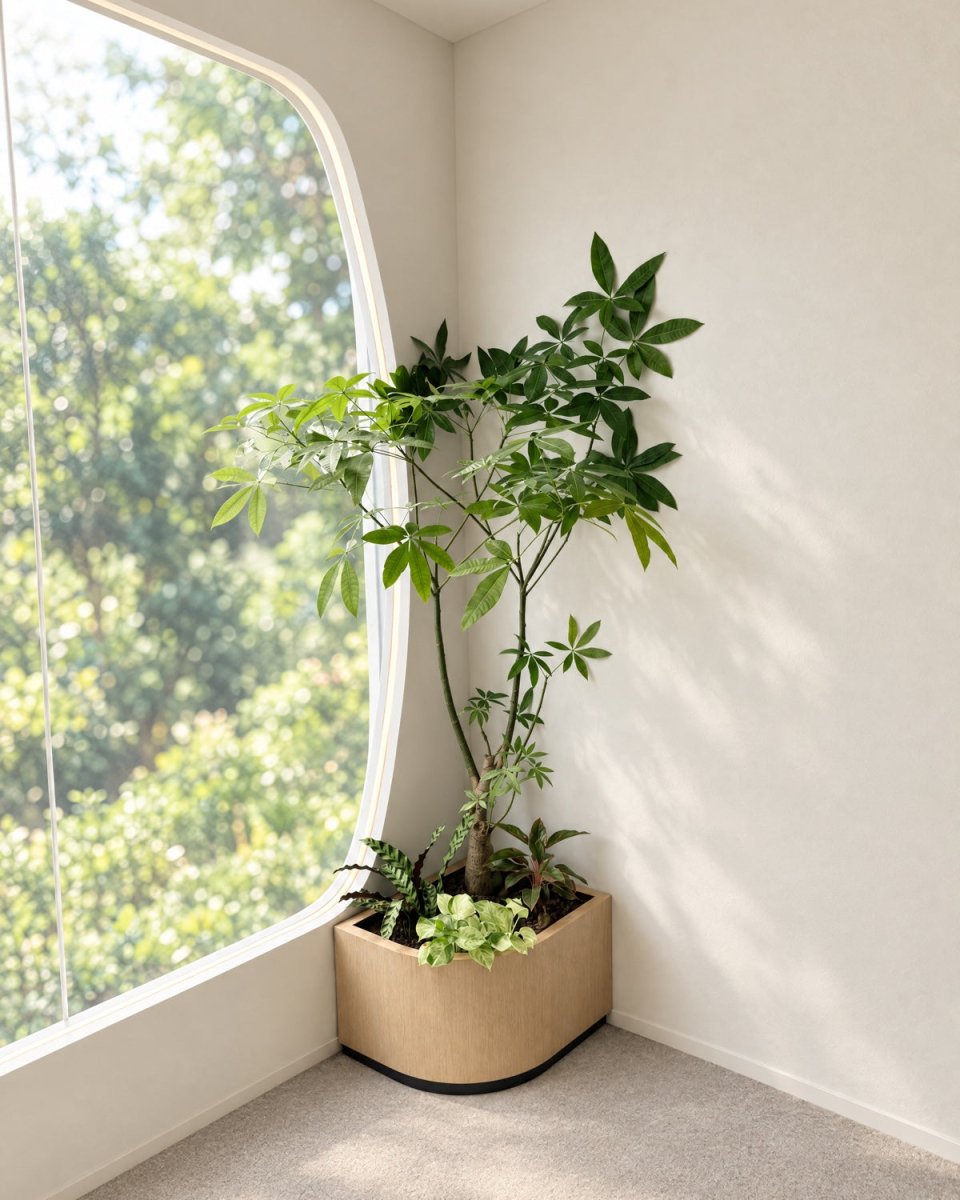 A corner planter