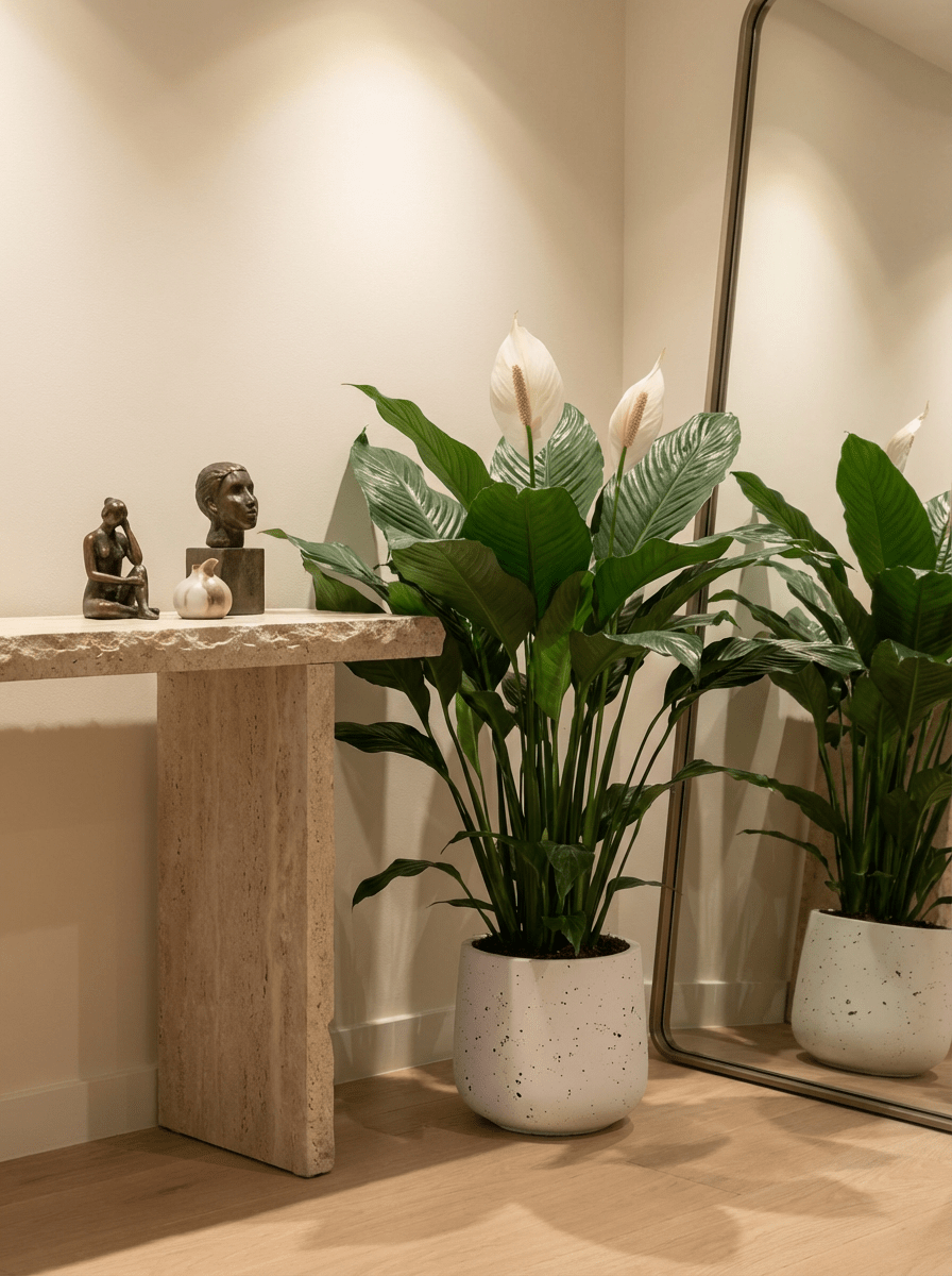 Spathiphyllum Kochii (Peace Lily) - Potted plant - POTT-PEAC-GRW-6131 - Tumbleweed Plants - Online Plant Delivery Singapore