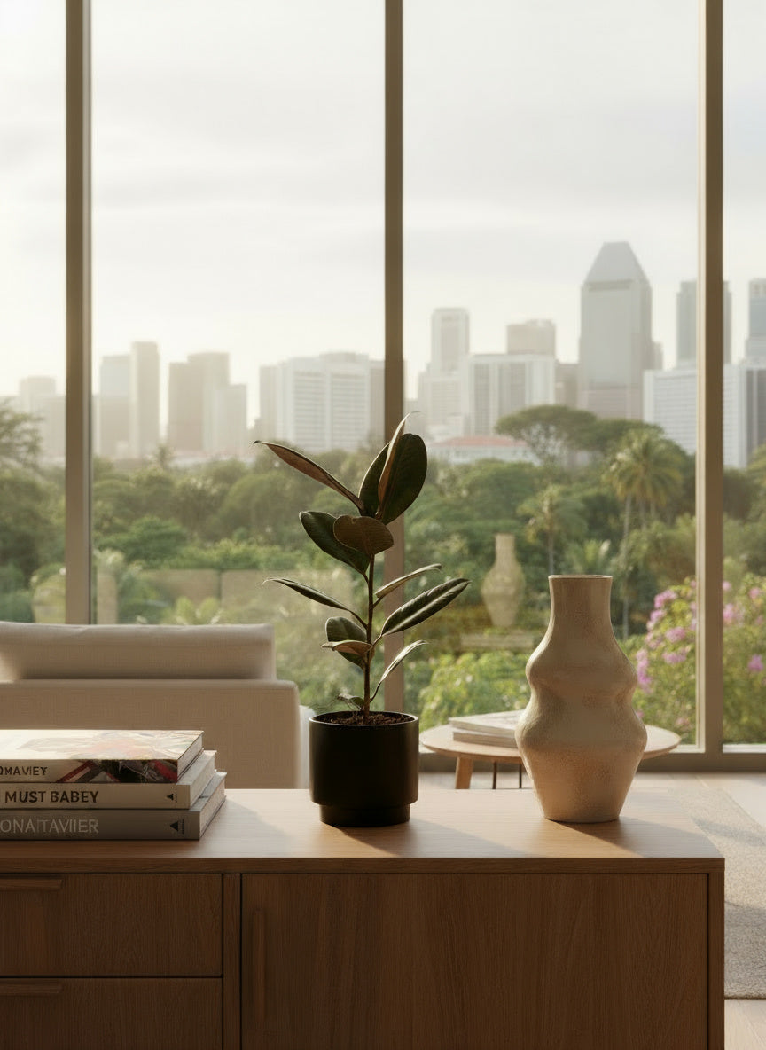 Ficus Elastica Burgundy - Junior