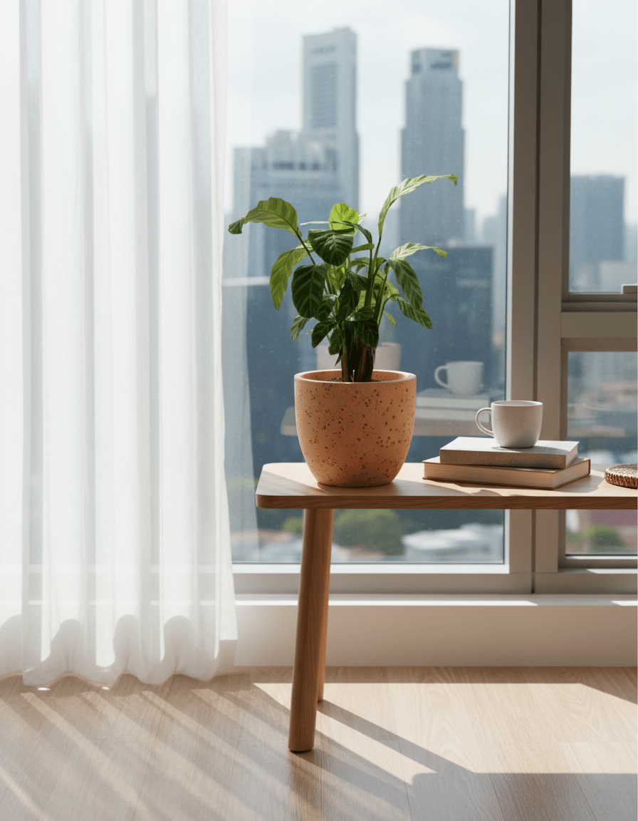 Calathea Zebrina - Potted plant - POTT-CALA-GRW-3592 - Tumbleweed Plants - Online Plant Delivery Singapore