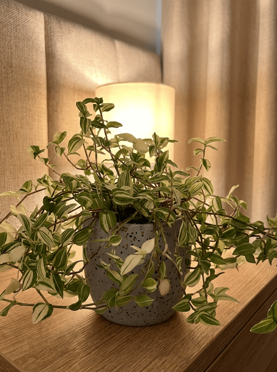 Variegated Wandering Jew - Potted plant - JUST-VARI-GRW-2813 - Tumbleweed Plants - Online Plant Delivery Singapore