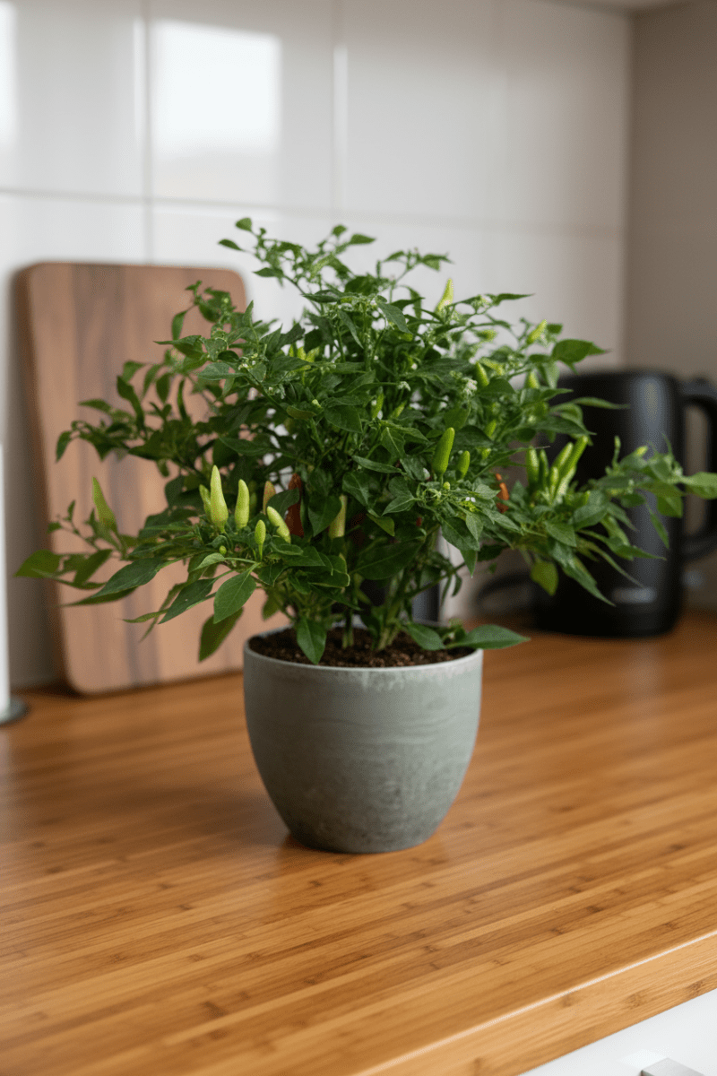 Chili Plant - Potted plant - POTT-CHIL-GRW-5187 - Tumbleweed Plants - Online Plant Delivery Singapore