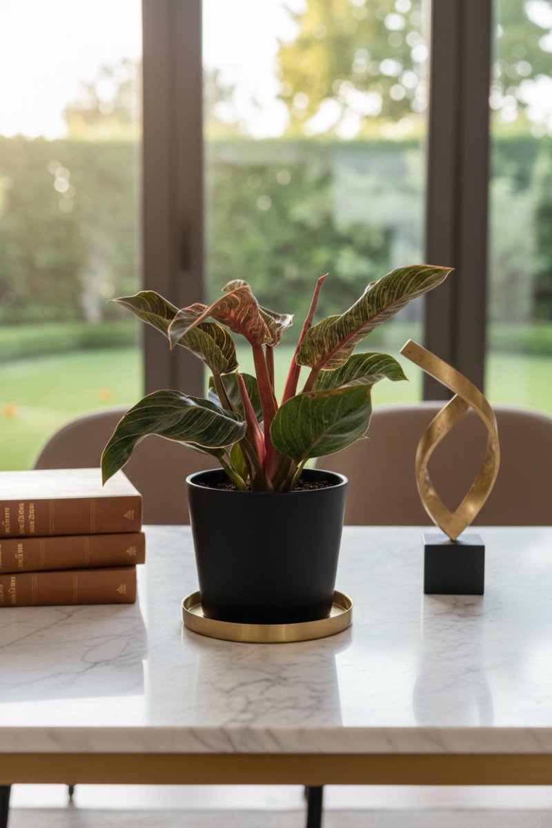 Philodendron Birkin - Pink - Potted plant - POTT - PHIL - GRW - 7468 - Tumbleweed Plants - Online Plant Delivery Singapore