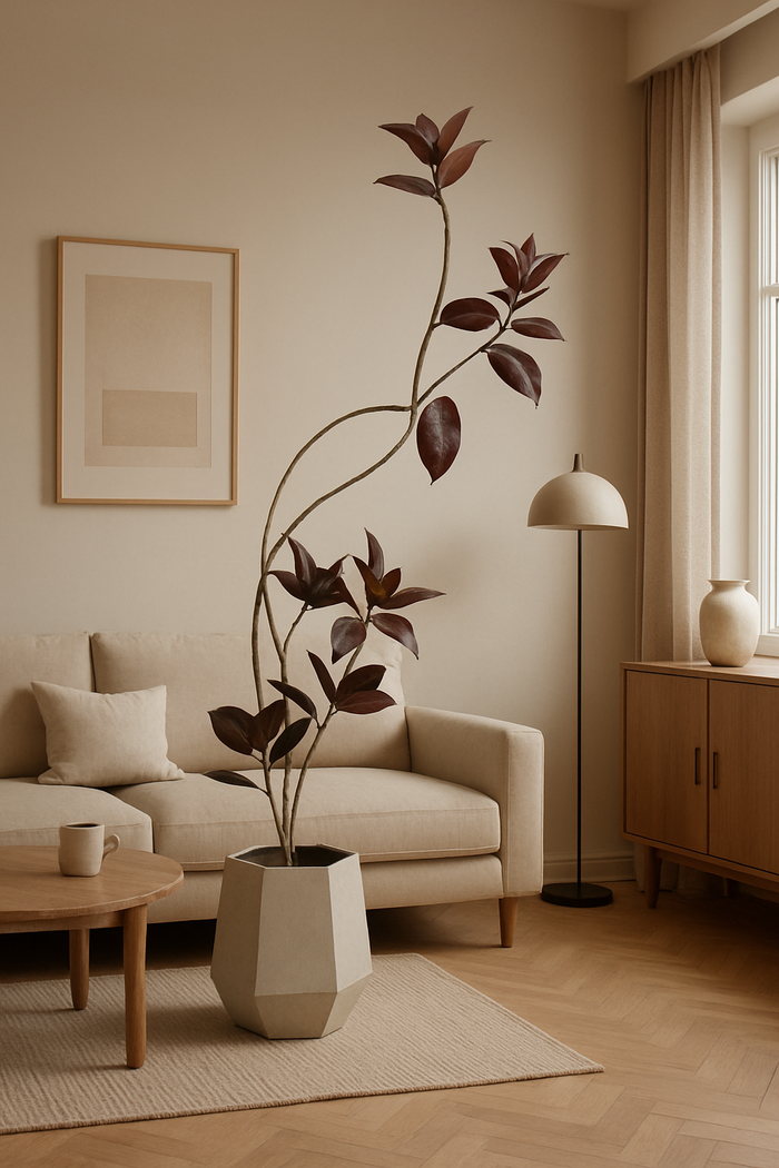 Black Diamond Rubber Tree (Life-like Artificial) - Potted plant -  Tumbleweed Plants