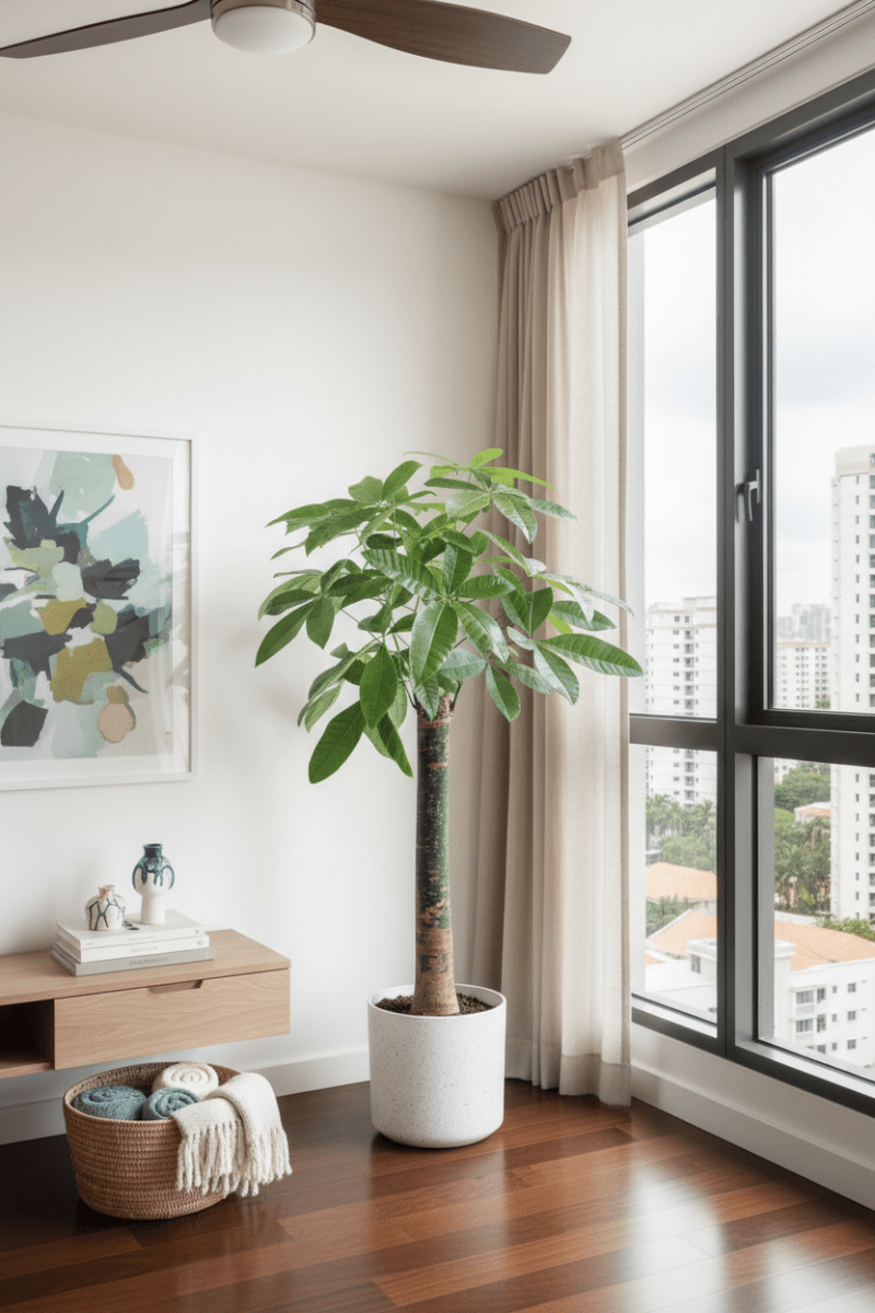 Money Tree - Single Trunk XL/XXL - Potted plant - POTT-MONE-GRWMDM-3688 - Tumbleweed Plants - Online Plant Delivery Singapore