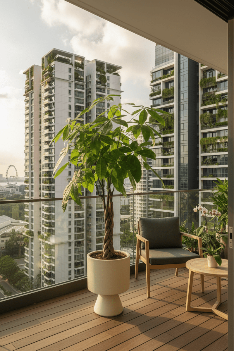 Money Tree - XL/XXL - Potted plant - POTT-LARG-GRW-2665 - Tumbleweed Plants - Online Plant Delivery Singapore