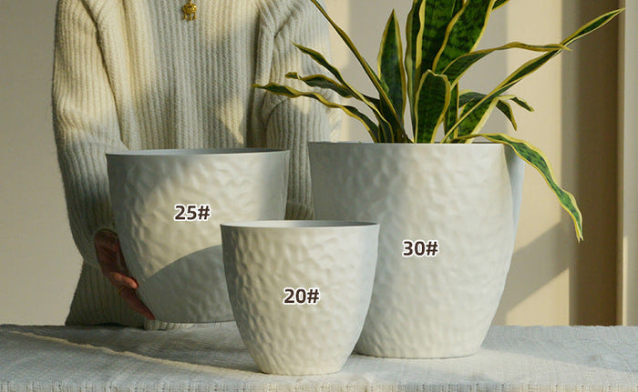 Luna Egg Pearl Cloudstone Pot - Large