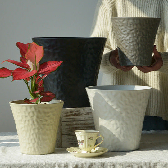 Luna Straight Cloudstone Planter - L