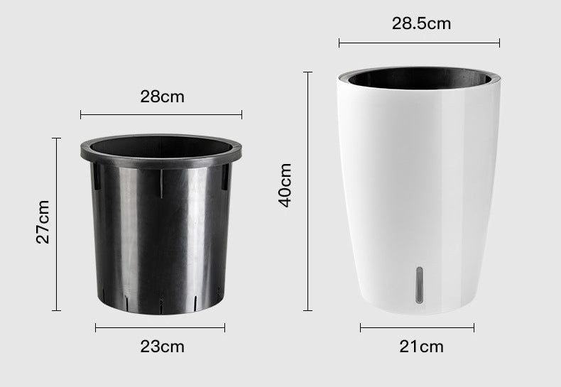 HydroEase Tall Self-Watering Planter - L