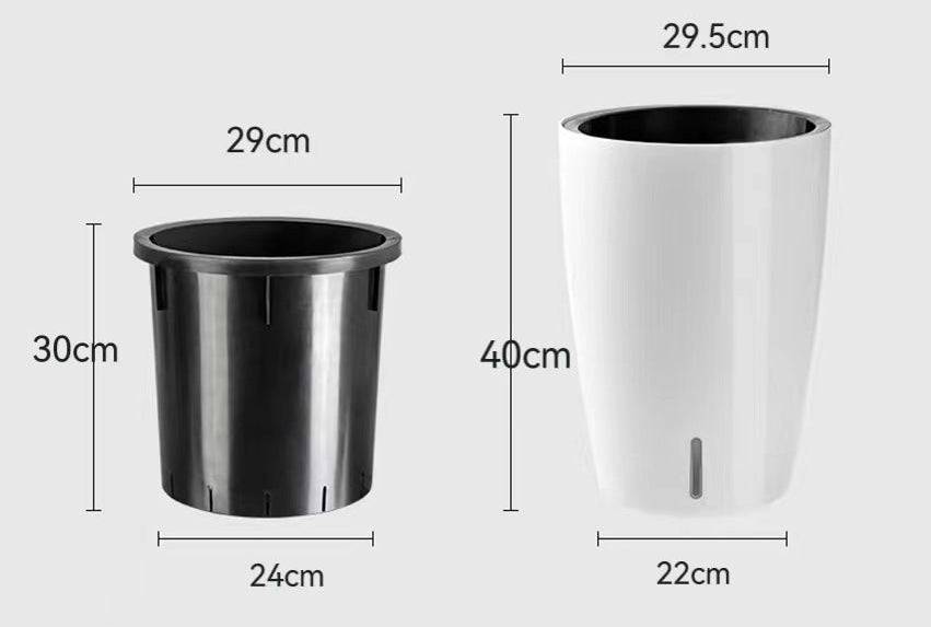 HydroEase Tall Self-Watering Planter - L