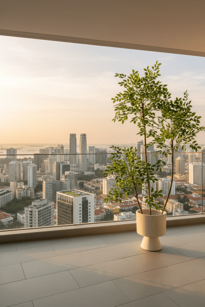 Chinese Money Tree (Life-like Artificial) - Potted plant - 1838465395250561025-0 - Tumbleweed Plants - Online Plant Delivery Singapore