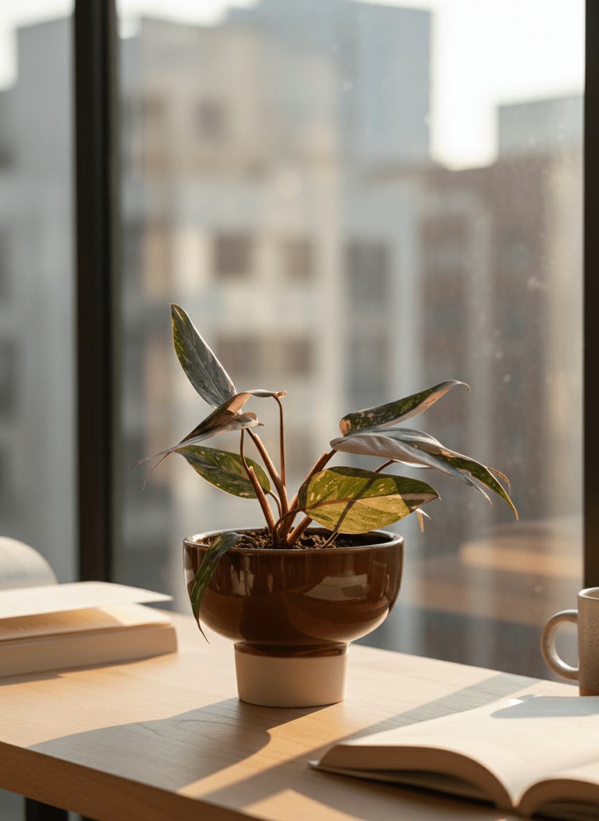 Philodendron Pink Princess - Potted plant - POTT-PHIL-GRW-7387 - Tumbleweed Plants - Online Plant Delivery Singapore