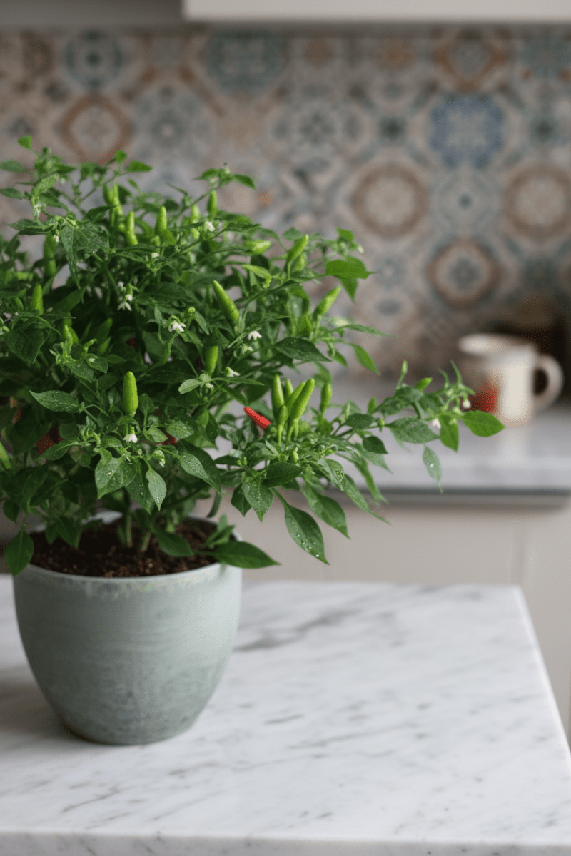 Chili Plant - Potted plant - POTT-CHIL-GRW-5187 - Tumbleweed Plants - Online Plant Delivery Singapore