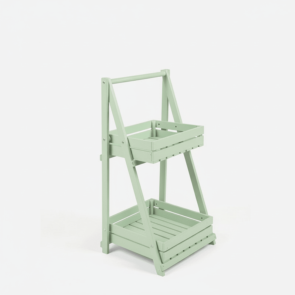Foldable Wooden Plant Rack