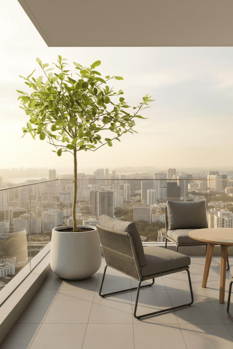 Lemon Tree Tall (1.5m) - Potted plant - POTT-LEMO-GRW-3668 - Tumbleweed Plants - Online Plant Delivery Singapore