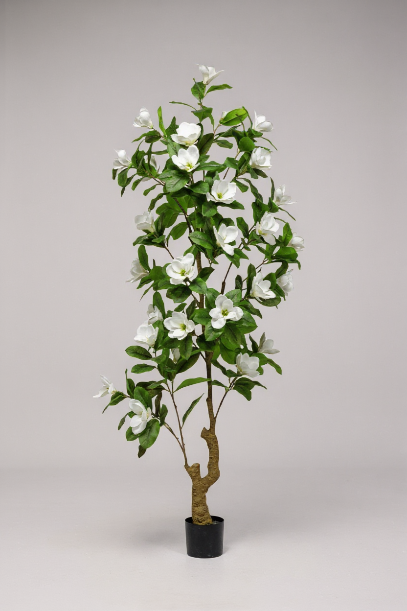 Magnolia Flower Tree (Life-like Artificial) - Potted plant -  Tumbleweed Plants