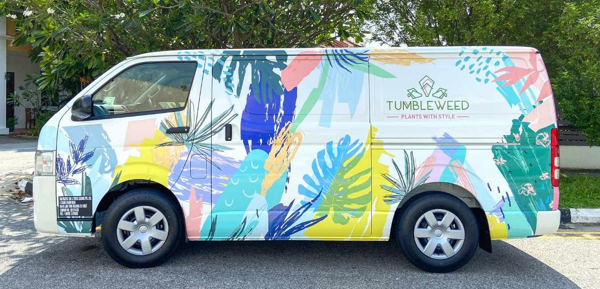 The Tumbleweed delivery van